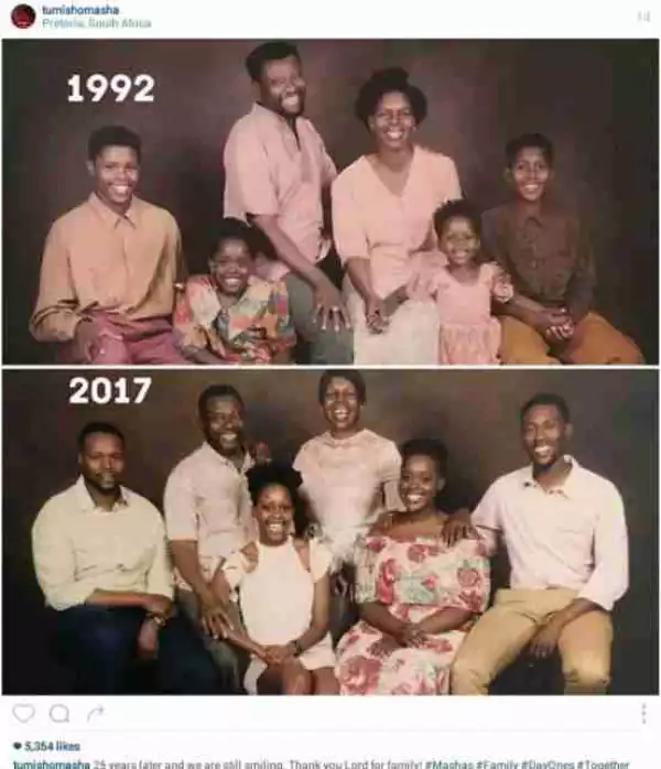 South African Family Recreates Their Photo Taken In 1992, After 25 Years